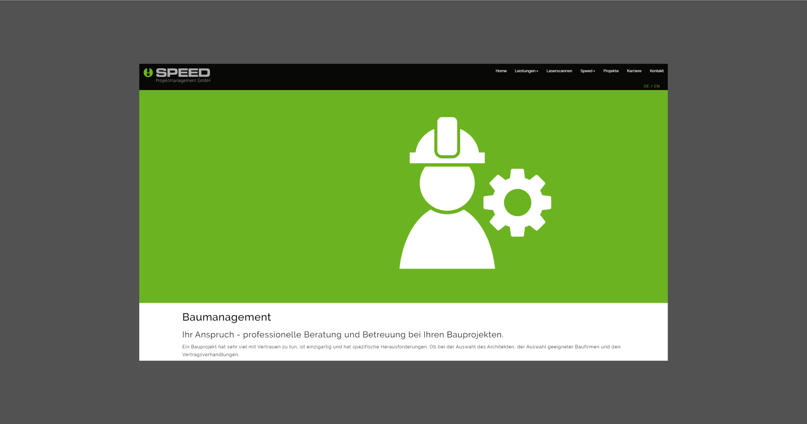 Webdesign Speed Projektmanagement GmbH