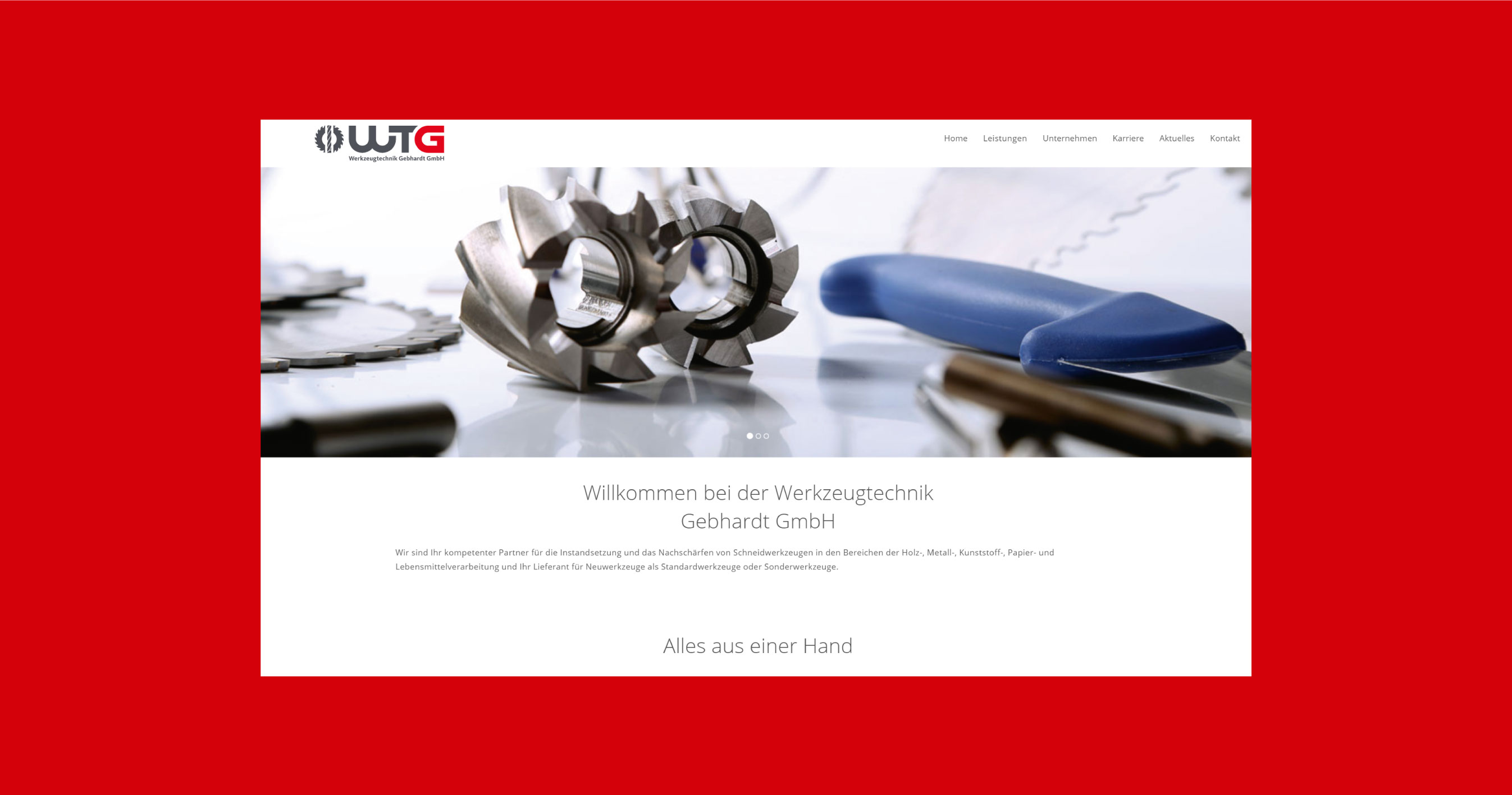 Webdesign Werkzeugtechnik Gebhardt GmbH